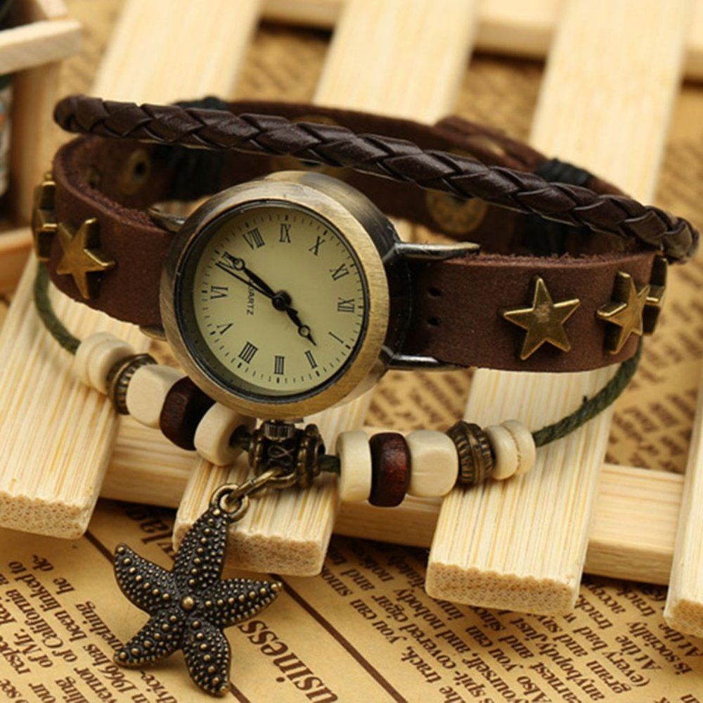 ✨✨BRAND NEW Preppy Leather Watch Women's Fashion Accessory - Picture 5 of 11